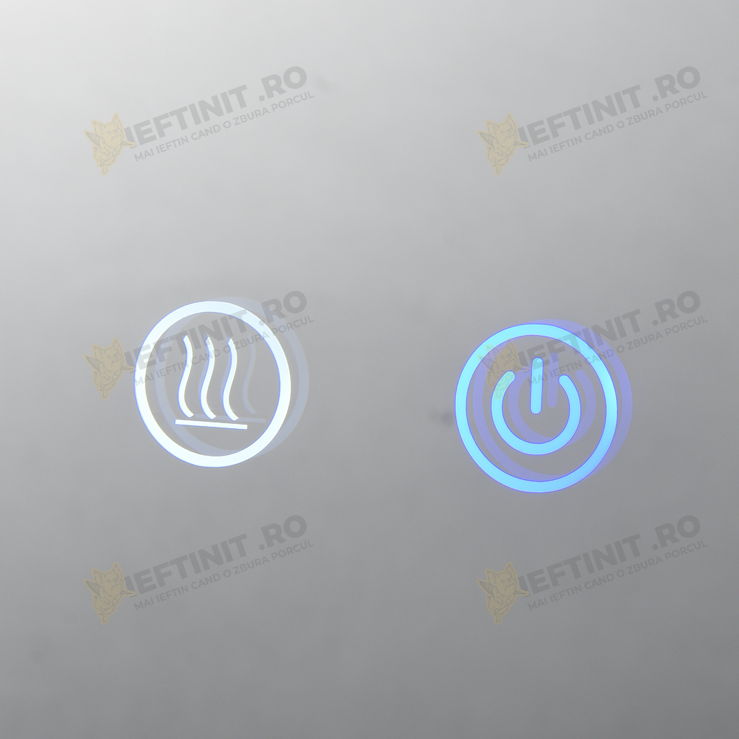 Oglinda LED Odin Rotunda 70cm, 3 Lumini, Dezaburire si Touch OD025