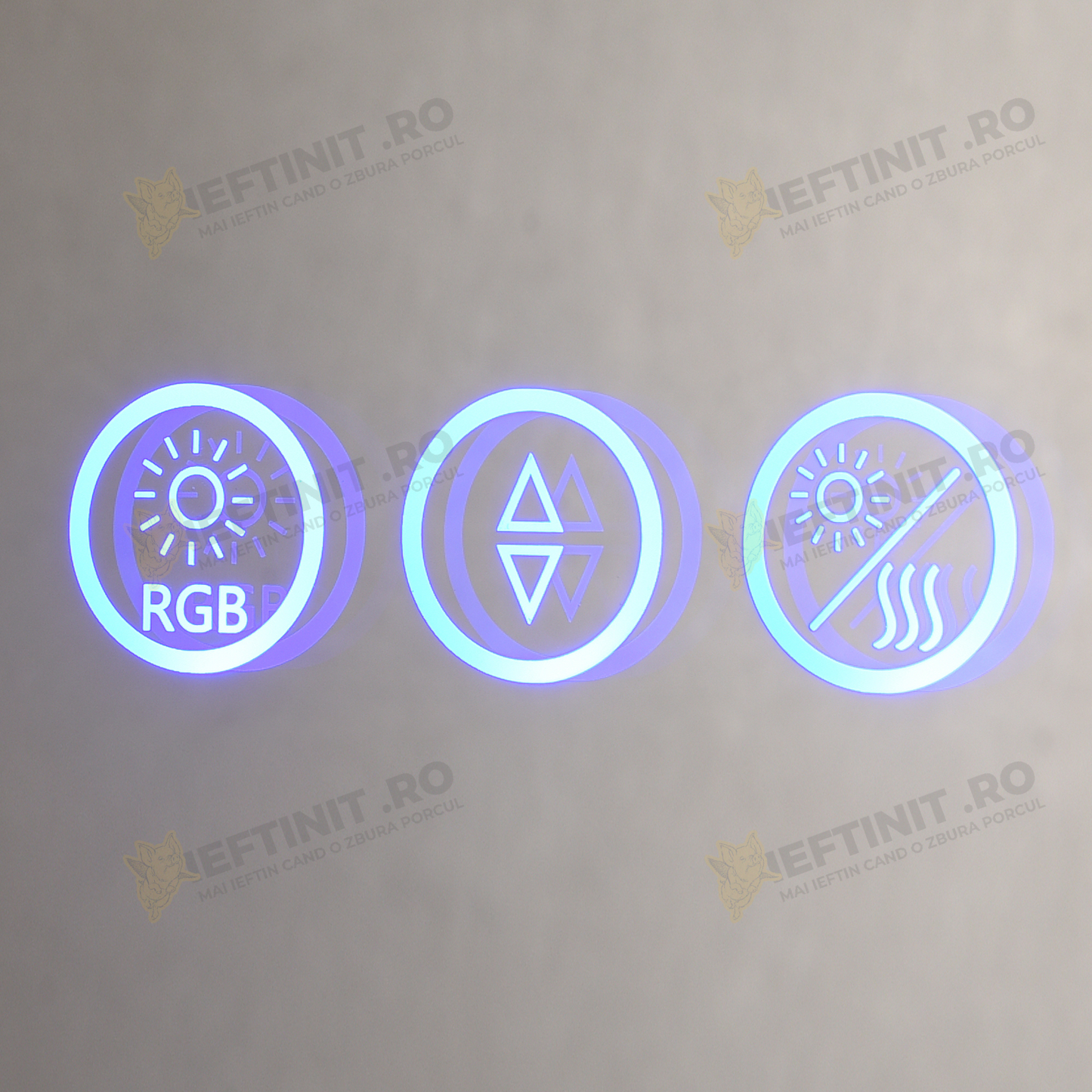 Oglinda LED Odin RGB 80x60cm, 3 Lumini, Dezaburire si Touch OD014-RGB