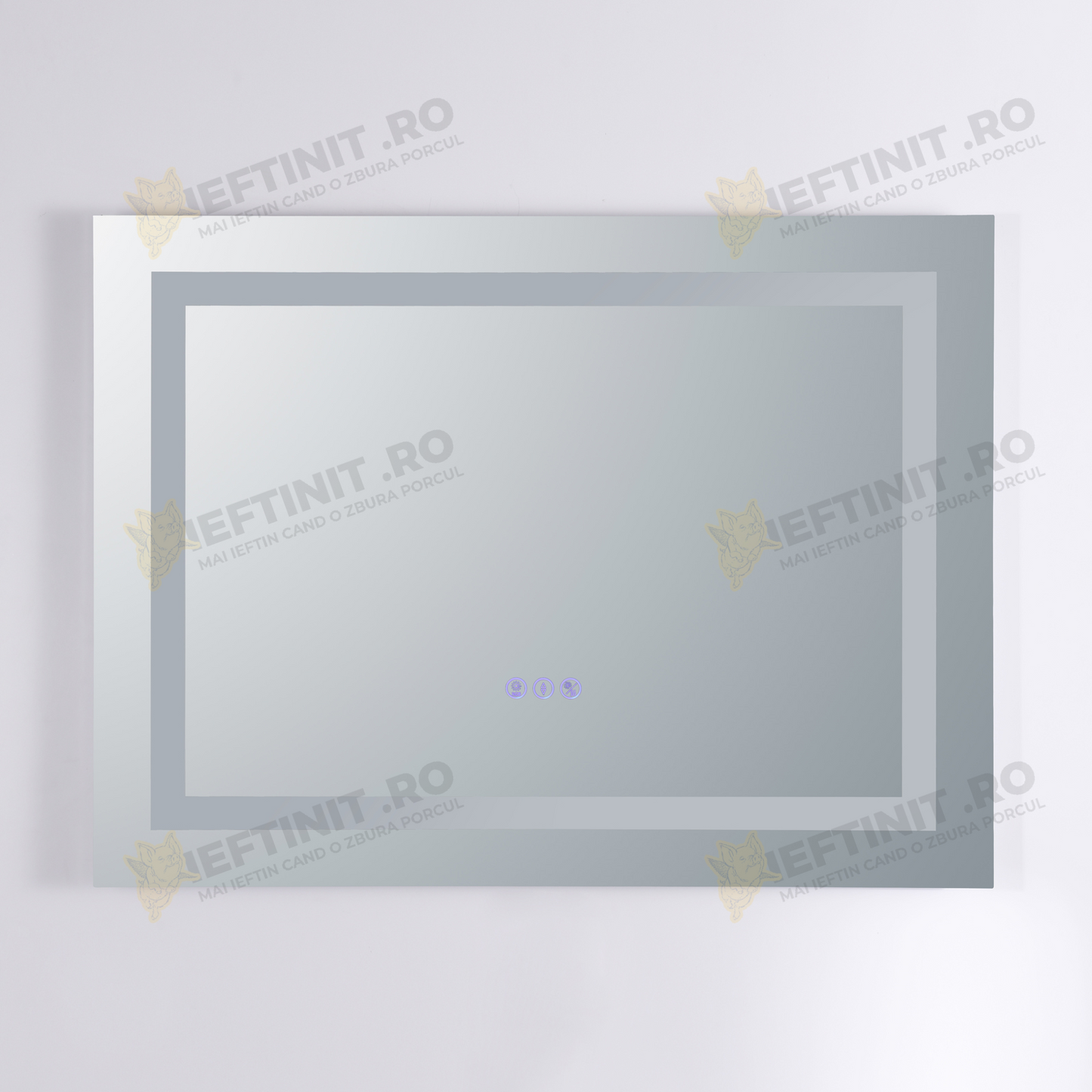 Oglinda LED Odin RGB 80x60cm, 3 Lumini, Dezaburire si Touch OD014-RGB