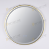 Oglinda LED Odin Rotunda 70cm Rama Aurie, Touch si 3 Lumini OD016/G