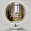 Oglinda LED Odin Rotunda 70cm Rama Neagra, Touch si 3 Lumini OD016/N