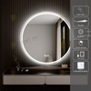 Oglinda LED Odin 60×60 cm Rotunda cu Touch, Dezaburire, 3 Tipuri de Lumina, Dimabila
