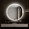 Oglinda LED Odin 70×70 cm Rotunda cu Touch, Dezaburire, 3 Tipuri de Lumina, Dimabila OD019