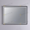 Oglinda Baie Odin cu LED si Dezaburire, Dreptunghiulară, Ramă Neagră 80×60 cm, Touch, 3 Tipuri de Lumina, Dimabilă OD033/N