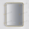 Oglinda LED Odin 60x80cm Rama Aurie, 3 Lumini, Dezaburire si Touch OD039/GD