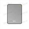 Oglinda LED Odin 60x80cm Rama Neagra, 3 Lumini, Dezaburire si Touch OD041-N