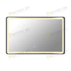 Oglinda LED Odin 110x70cm Rama Neagra, Dezaburire, Ceas, Temperatura, Touch si 3 Lumini OD058-101-N