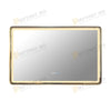 Oglinda LED Odin 110x70cm Rama Aurie, Dezaburire, Ceas, Temperatura, Touch si 3 Lumini OD058-101-G