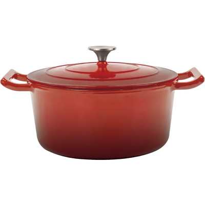 Cratita cu capac, din fonta emailata, 4.80 l, 26 cm, Grunberg GR8626