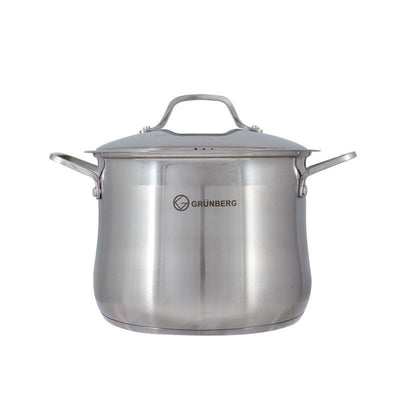 Oala inox cu capac , 34 cm , 22 l , Grunberg GR3134